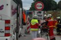 VU Auffahrunfall Reisebus auf LKW A 1 Rich Saarbruecken P20